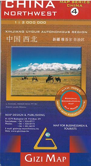 China Northwest - Xinjiang Uygur aut. Region, Map for Business and Tourists