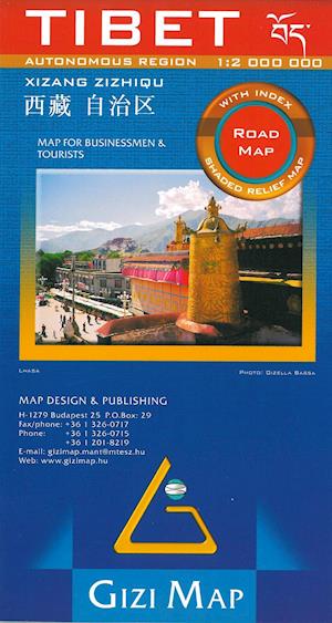 Tibet , Gizi Road Map 1:2 mill.
