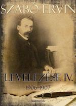 Szabó Ervin levelezése IV. kötet