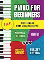 Piano for Beginners Starter Pack Sheet Music Collection