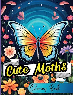 Cute Moths Coloring Book