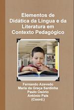 Elementos de Didática da Língua e da Literatura em Contexto Pedagógico