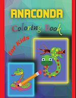 Anaconda Coloring Book for Kids