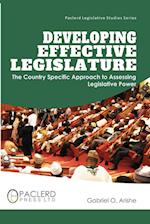 Developing Effective Legislature