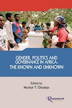 Gender Politics and Governance in Africa 