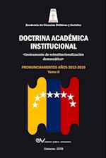 ACADEMIA DE CIENCIAS POLÍTICAS Y SOCIALES. Doctrina Académica Institucional.