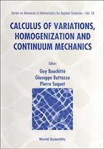 Calculus Of Variations, Homogenization And Continuum Mechanics