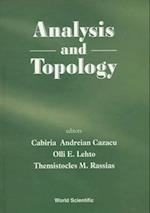 Analysis And Topology