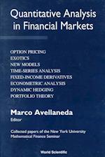 Quantitative Analysis In Financial Markets: Collected Papers Of The New York University Mathematical Finance Seminar
