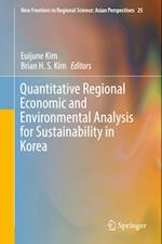 Quantitative Regional Economic and Environmental Analysis for Sustainability in Korea