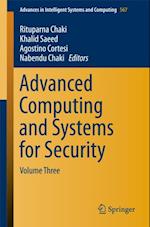 Advanced Computing and Systems for Security