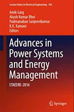 Advances in Power Systems and Energy Management