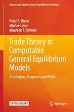 Trade Theory in Computable General Equilibrium Models