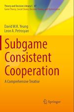 Subgame Consistent Cooperation