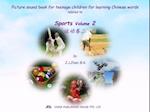 Picture sound book for teenage children for learning Chinese words related to Sports  Volume 2