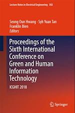 Proceedings of the Sixth International Conference on Green and Human Information Technology