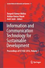 Information and Communication Technology for Sustainable Development