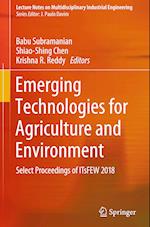 Emerging Technologies for Agriculture and Environment