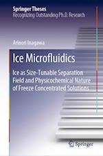 Ice Microfluidics