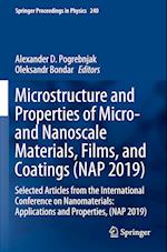 Microstructure and Properties of Micro- and Nanoscale Materials, Films, and Coatings (NAP 2019)