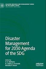 Disaster Management for 2030 Agenda of the SDG