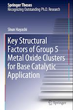 Key Structural Factors of Group 5 Metal Oxide Clusters for Base Catalytic Application