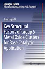 Key Structural Factors of Group 5 Metal Oxide Clusters for Base Catalytic Application