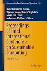 Proceedings of Third International Conference on Sustainable Computing