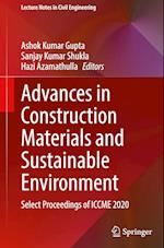 Advances in Construction Materials and Sustainable Environment