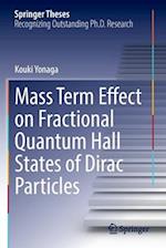 Mass Term Effect on Fractional Quantum Hall States of Dirac Particles