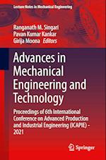 Advances in Mechanical Engineering and Technology