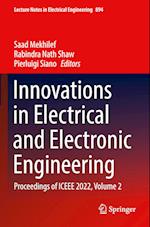 Innovations in Electrical and Electronic Engineering