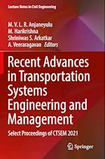 Recent Advances in Transportation Systems Engineering and Management