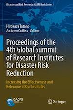 Proceedings of the 4th Global Summit of Research Institutes for Disaster Risk Reduction