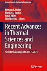 Recent Advances in Thermal Sciences and Engineering