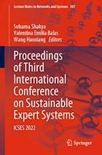 Proceedings of Third International Conference on Sustainable Expert Systems