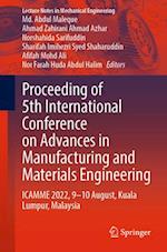 Proceeding of 5th International Conference on Advances in Manufacturing and Materials Engineering