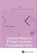 Lecture Notes In Fixed Income Fundamentals