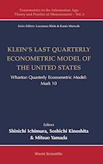 Klein's Last Quarterly Econometric Model of the United States