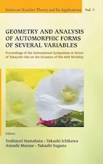 Geometry And Analysis Of Automorphic Forms Of Several Variables - Proceedings Of The International Symposium In Honor Of Takayuki Oda On The Occasion Of His 60th Birthday