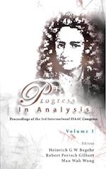 Progress In Analysis, Proceedings Of The 3rd Isaac Congress (In 2 Volumes)