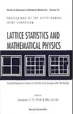 Lattice Statistics And Mathematical Physics: Festschrift Dedicated To Professor Fa-yueh Wu On The Occasion Of His 70th Birthday, Proceedings Of Apctp-nankai Joint Symposium