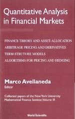 Quantitative Analysis In Financial Markets: Collected Papers Of The New York University Mathematical Finance Seminar (Vol Iii)