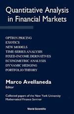 Quantitative Analysis In Financial Markets: Collected Papers Of The New York University Mathematical Finance Seminar