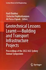 Geotechnical Lessons Learnt--Building and Transport Infrastructure Projects