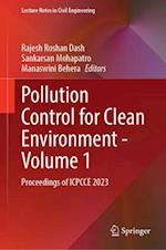 Pollution Control for Clean Environment--Volume 1