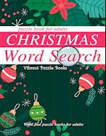 Christmas word search puzzle book for adults.
