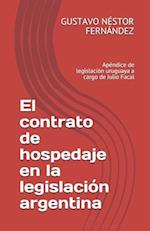 El contrato de hospedaje en la legislación argentina