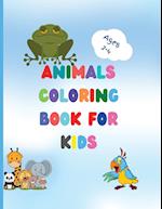 Animals coloring book for kids 