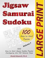 Jigsaw Samurai Sudoku: 500 Easy to Hard Jigsaw Sudoku Puzzles Overlapping into 100 Samurai Style 